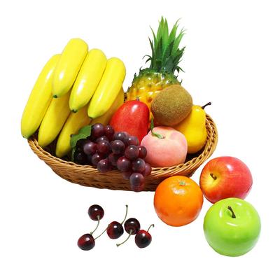 Iikuru Food Sample Realistic Fake Fruit Display Food Sample Set [Luxurious 15-Piece Set] Fruits, Fruits, (y355)