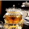 Glass Teapot Tea Glassware Borosilicate Long Last Use Removable Tea Strainer