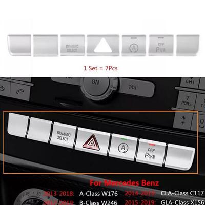 1 set Garniture de Couvercle d'Interrupteur de Fonction de Panneau CD Pour Mercedes Benz