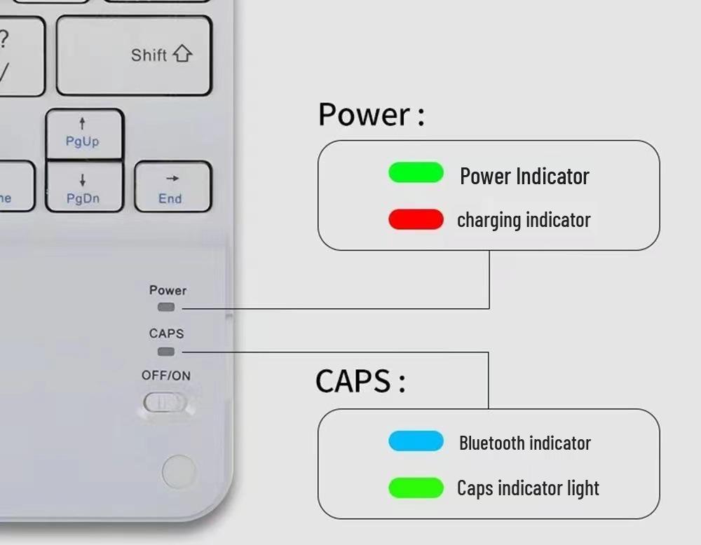 Honor Tablet GT Pro 12.3" Bluetooth Keyboard Case for ROD2-W69/W09 - Full Coverage