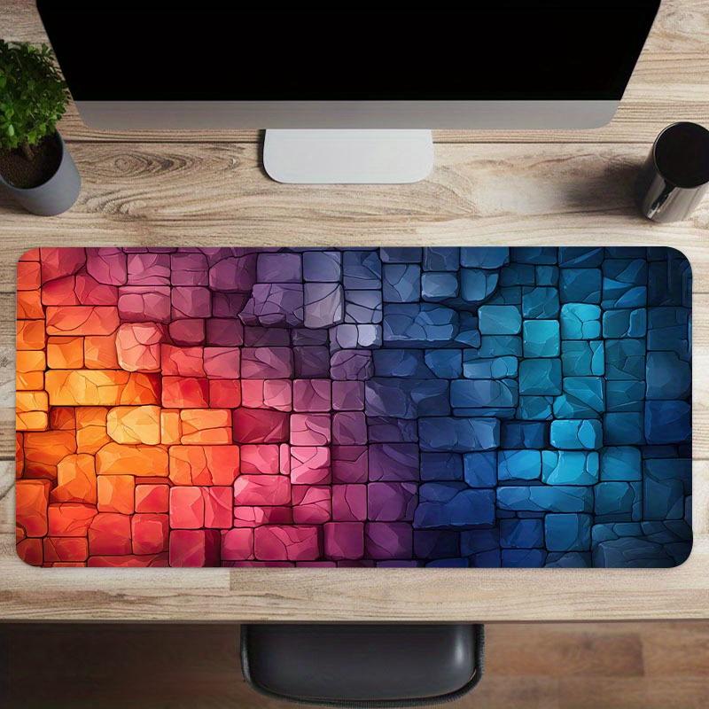 Fluorescent Stone Large Gaming Mouse Pad Anti-Slip Rubber Desk Mat for Computer Keyboard and Mouse Desk Game Office Accessories