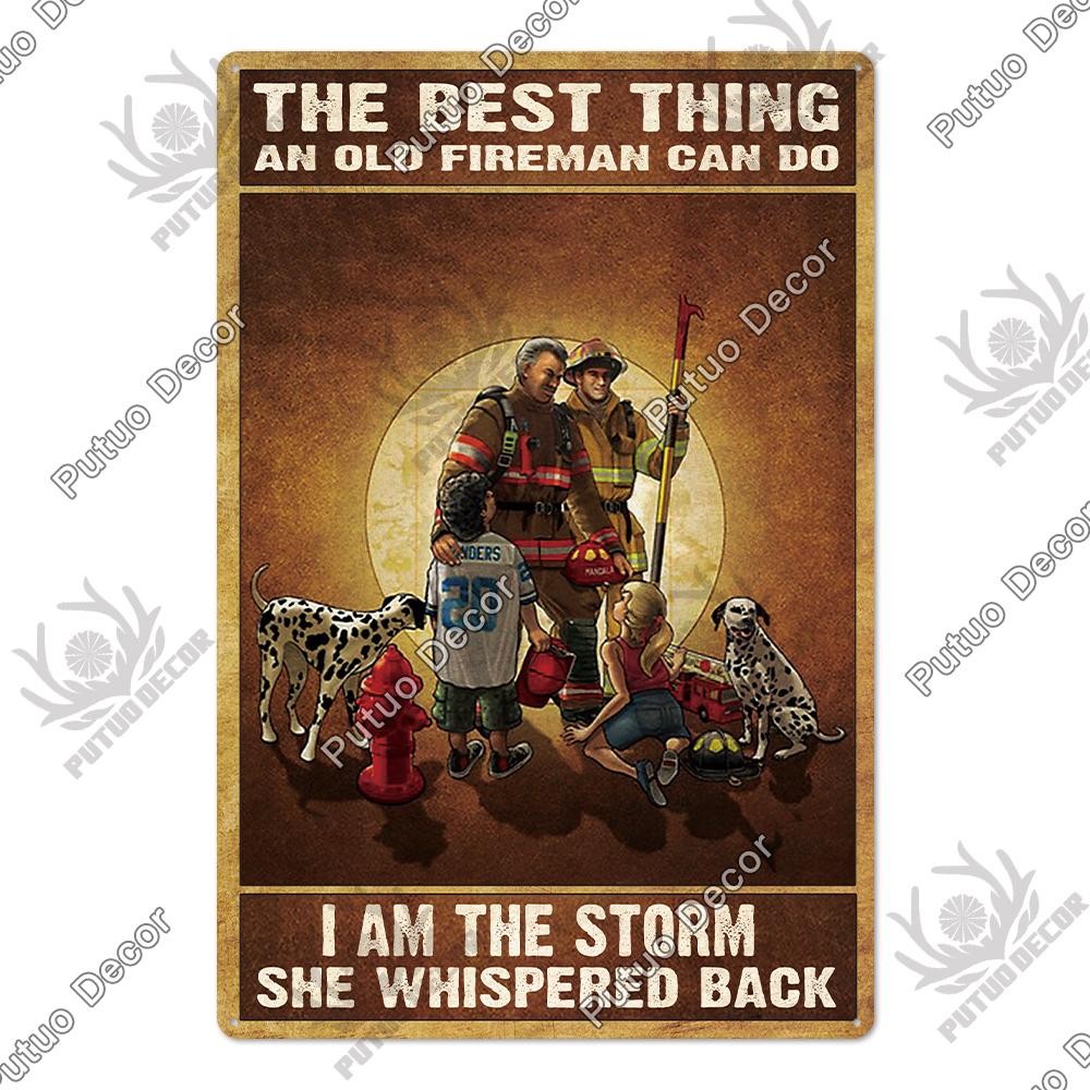 Putuo Decor Funny Cat Vintage Posters Tin Signs Retro Plaque Metal Plate Wall Art Decoration for Home Living Room Pet Shop