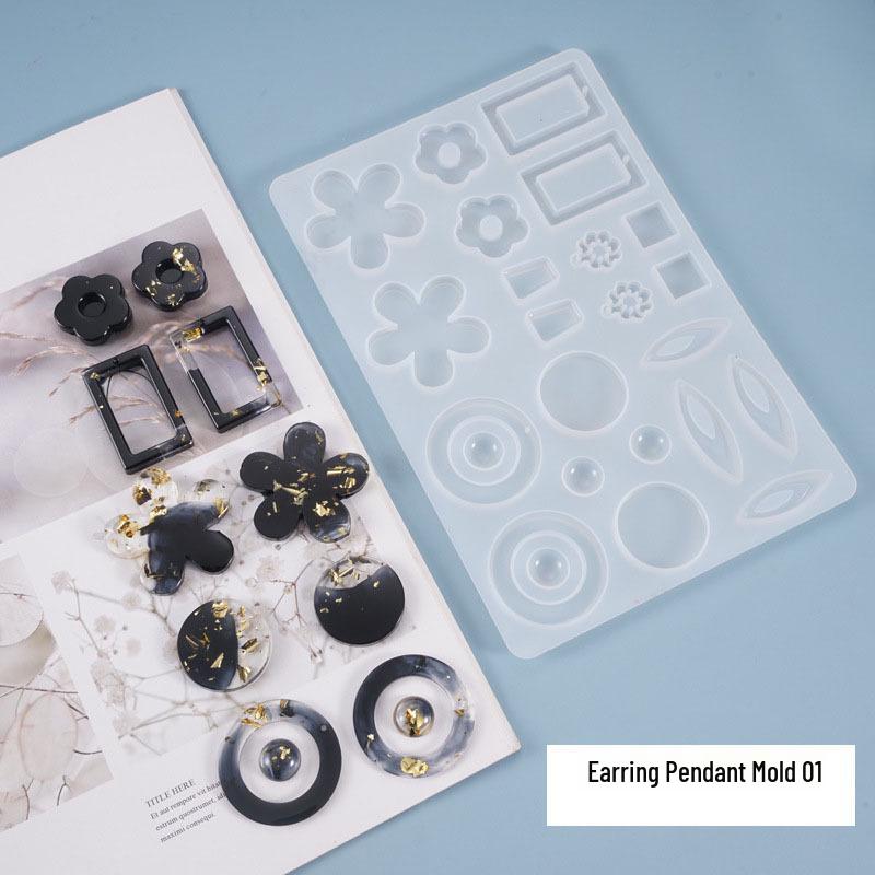 Poppy DIY Epoxy Mold: Flower Earrings & Pendants - Silicone Charms for Handmade Jewelry