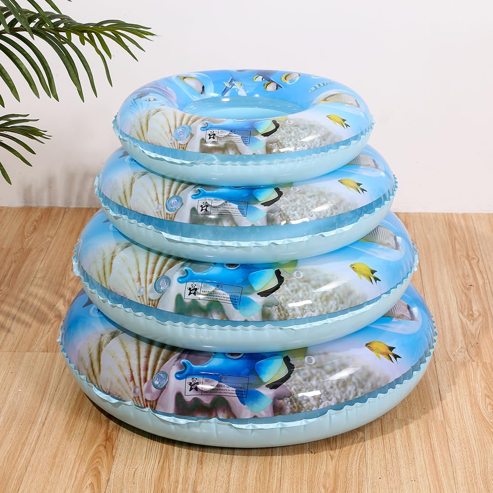 AiMMei Float Stylish Pool Durable Air Leak Resistant Float Stability Toy Cute Swimming Practice Summer Vacation Travel Pool Swim Ring Water Play (1,