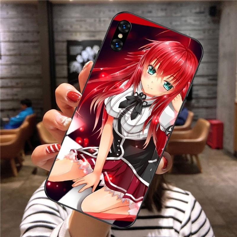 Rias Gremory Anime Phone Case For Xiaomi Mi 12 11T 10T 9T Lite Pro Ultra Note 10 Poco F3 F4 X4 GT Soft Black Phone Cover