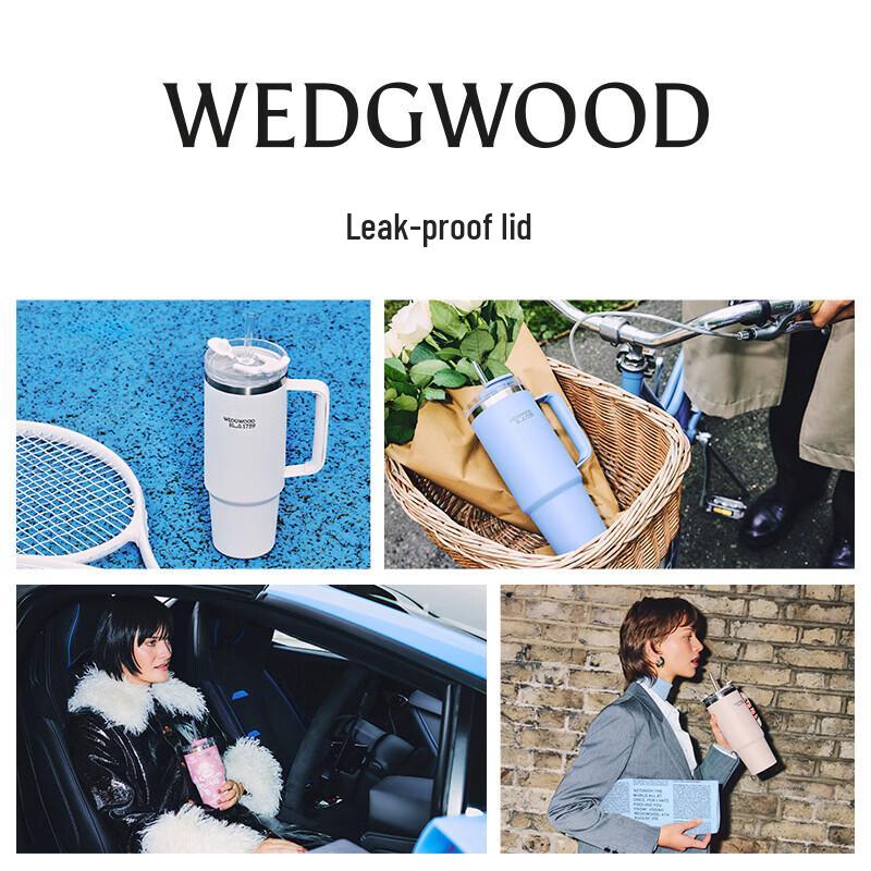 Wedgwood Ceramic Insulated Straw Cup