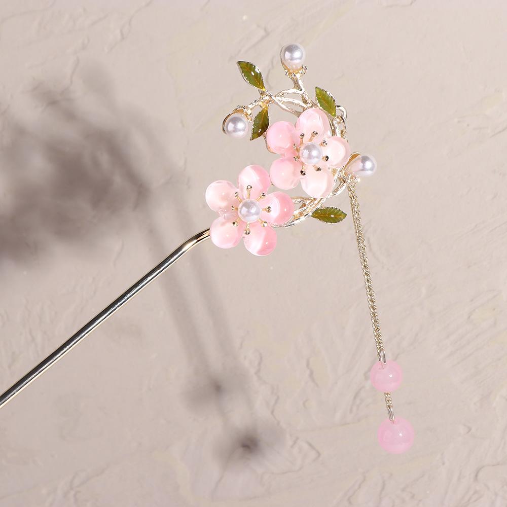 Cheongsam Flower Ancient Style Hairpin Metal Hairpin Hanfu Hair Sticks Chinese Style Headwear
