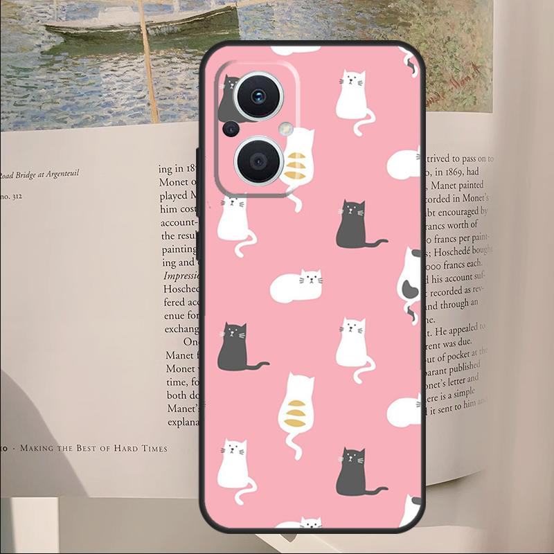 Funny Cat Collage Cover For OPPO Reno 12F 11F 13F 14F 10 11 12 13 14 Pro 8 Lite OPPO Find X9 X6 X5 X8 Pro Case