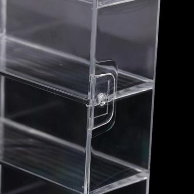 Acryl-Vitrine, kompatibel mit 8 Steckplätzen, Vitrine für Spielzeugautos aus Druckguss, stehend auf Büro und Zuhause