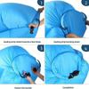 Outdoor Lazy Inflatable Sofa Portable Air Sleeping Bag Durable Camping Air Cushion Camping Beach Lawn Comfortable Sofa Bed