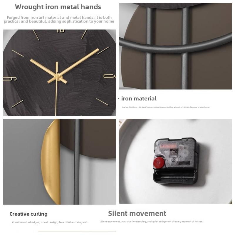 Living Room LED Wall Clock Modern Luxury Mute Number Clocks Interior Stylish Elegant Clock Nordic Large Wall Watch Room Decor