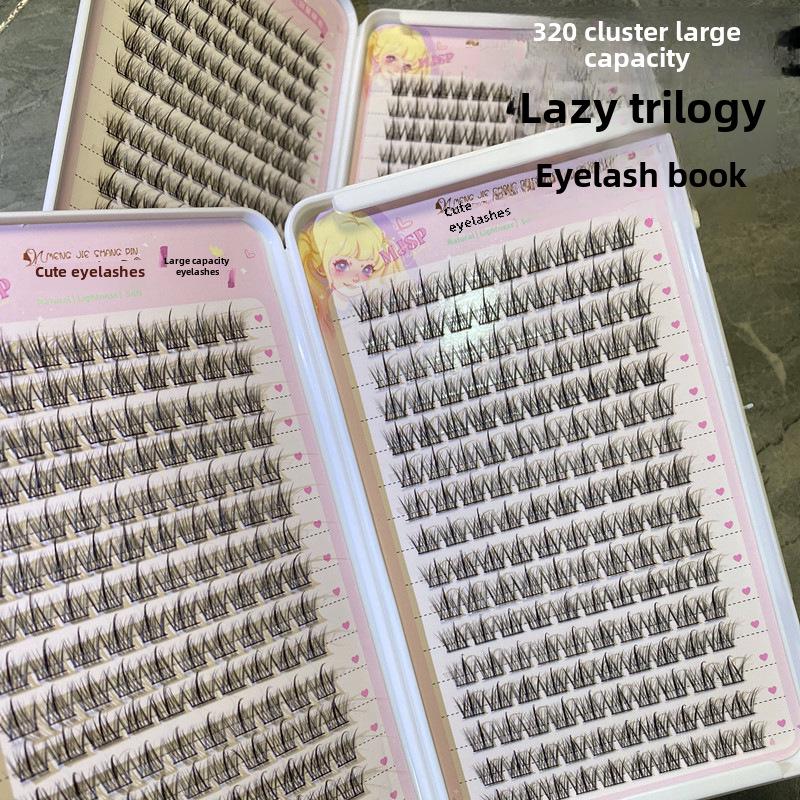 Mengji Shangpin M08 Airy Sunflower Fairy False Eyelashes - Natural Transparent Thin Stem