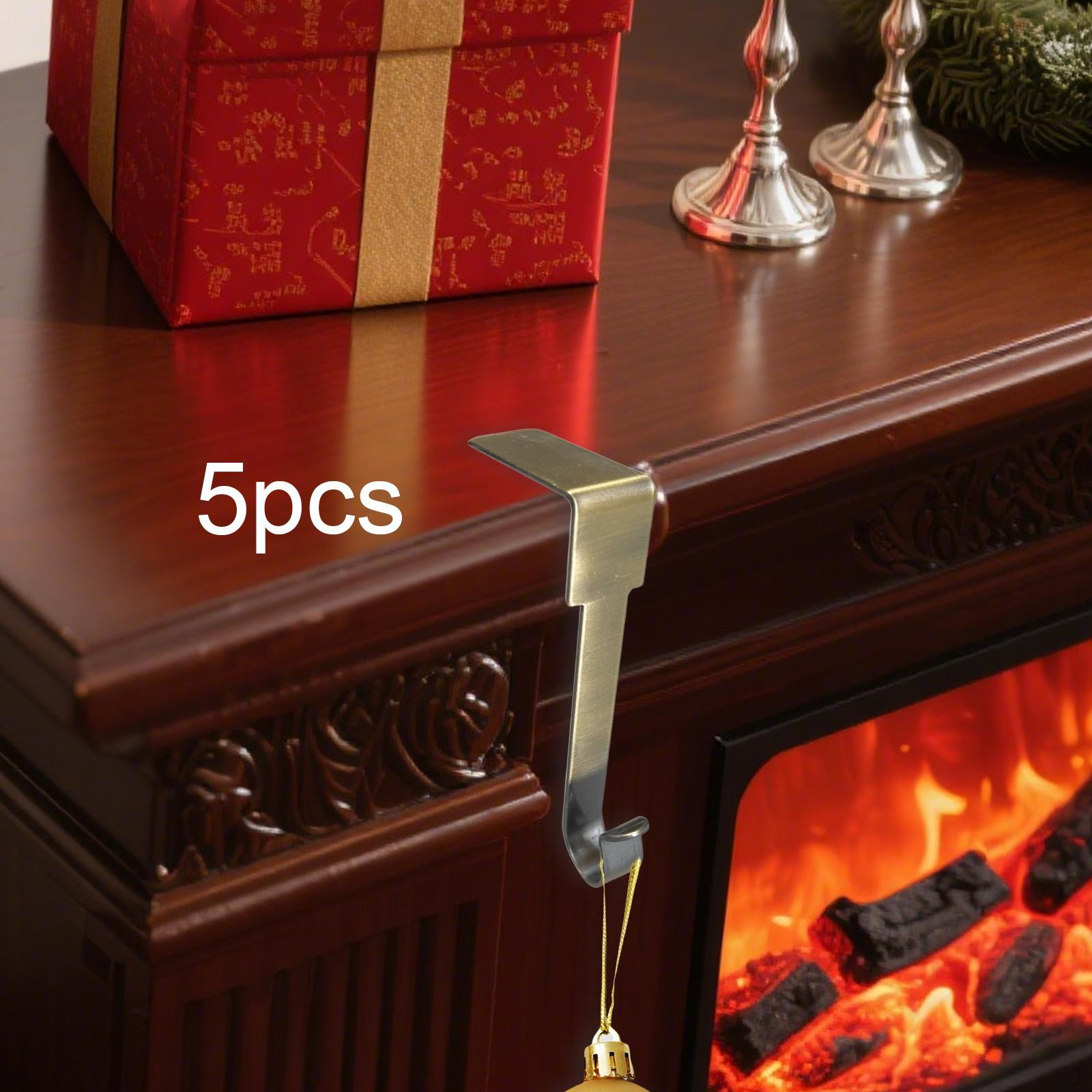 

5 шт. Держатель для рождественских носков Каминная вешалка для носков Нескользящий крючок для вечеринки Style B