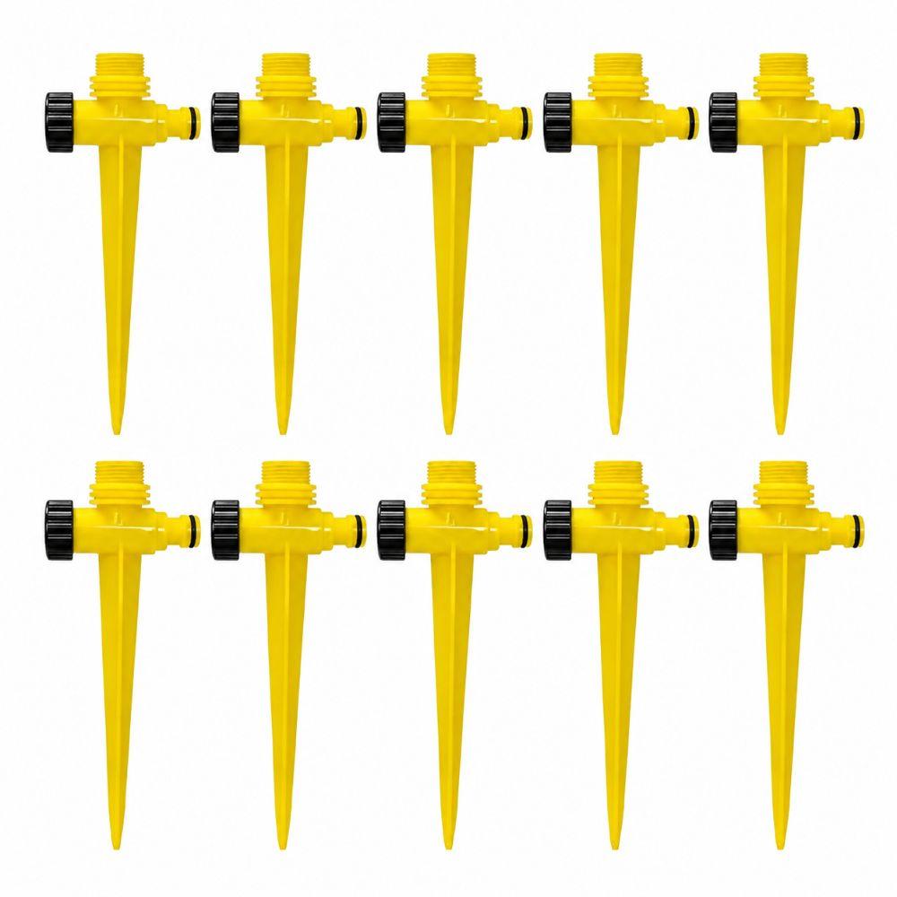 10PCS 3/4inch Male Thread Lawn Sprinkler Spike Base GardenLawn Sprinklers Spike  Wall Greening