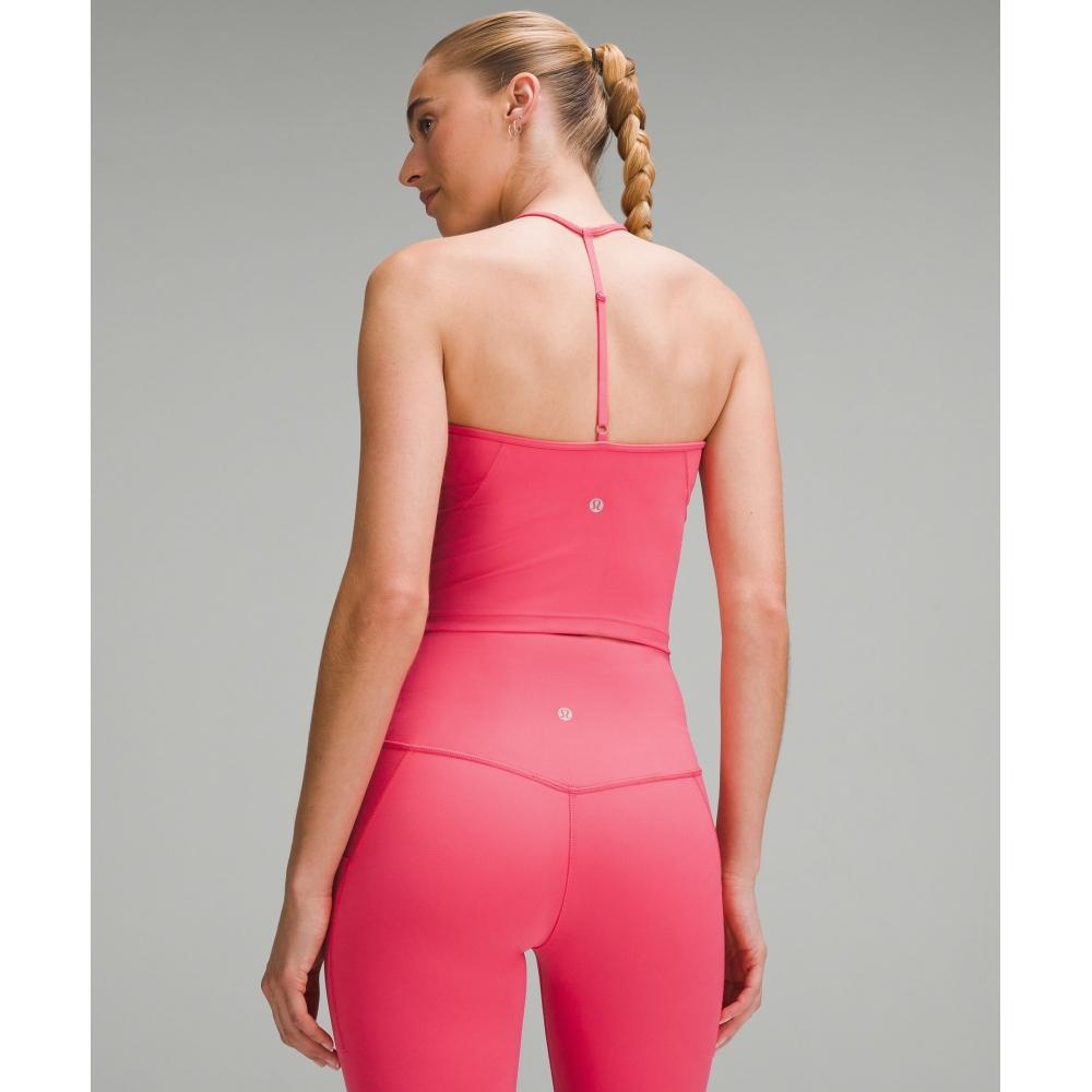 Lululemon Align T sTrAp TAnk Top lighT supporT A B Cup glAze Pink