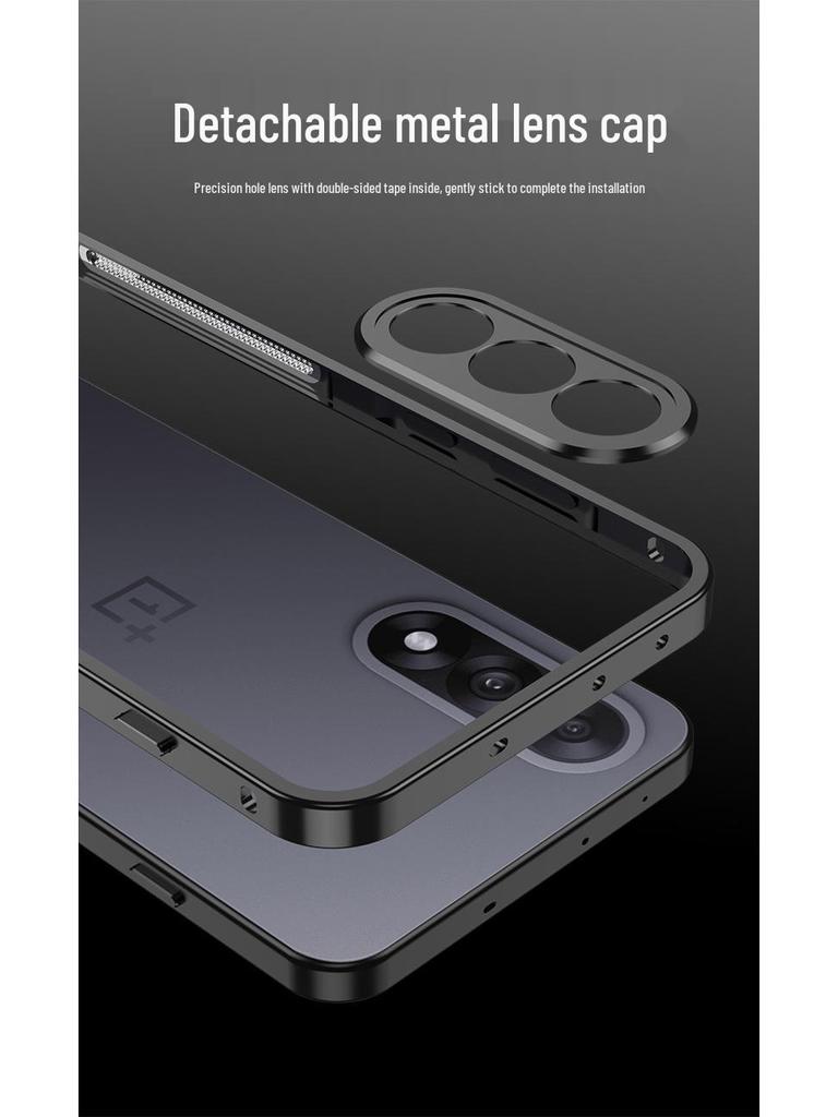 OnePlus Ace 5 Ultimate Metal Buckle Drop-proof Heat Dissipation Case with Lens Protection