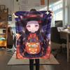 1PC Demon Slayer Print Flannel Blanket, High Quality All Seasons, Home Decor, Warmth and Comfort, Perfect for Christmas Gifts
