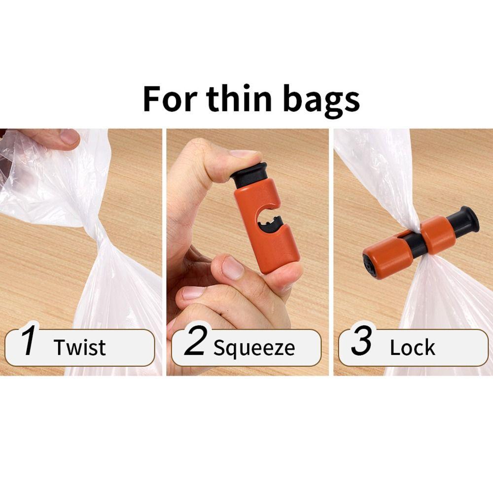 10pcs Plastic Squeeze and Lock Bread Bag Clips Fresh-Keeping Keeping Clamp Storage Food Snack Snack Seal Bread Bag Closures