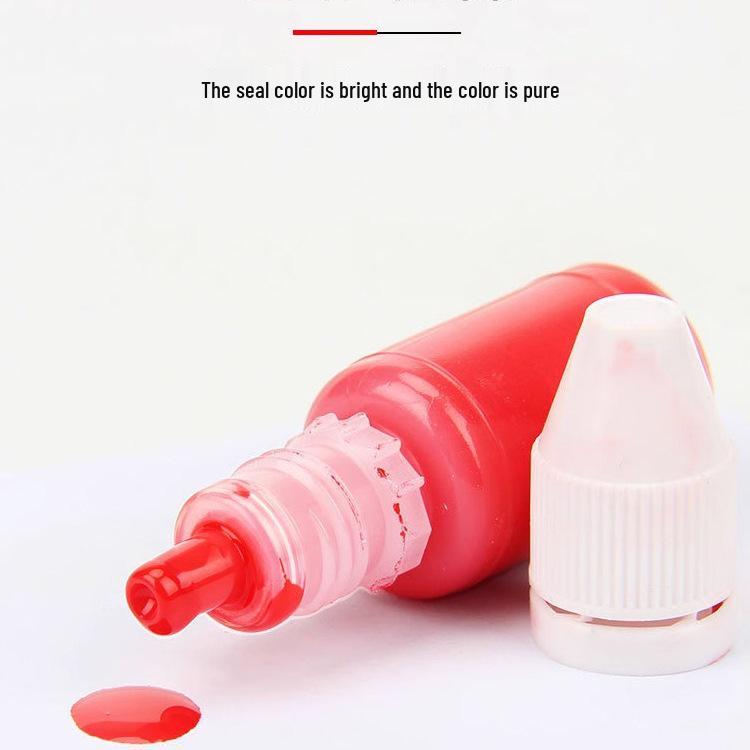 Red Quick-Drying Ink Refill for Photosensitive Stamps and Official Seals