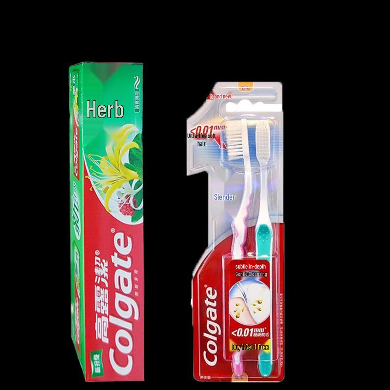

Colgate Herbal Toothpaste & Slim Soft Toothbrush Set