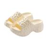 7CM Damen Sommer High Heel Hausschuhe Damen Indoor Rutschfest Keilsandalen Paare Dicke Sohle Outdoor Strand EVA Flip Flops