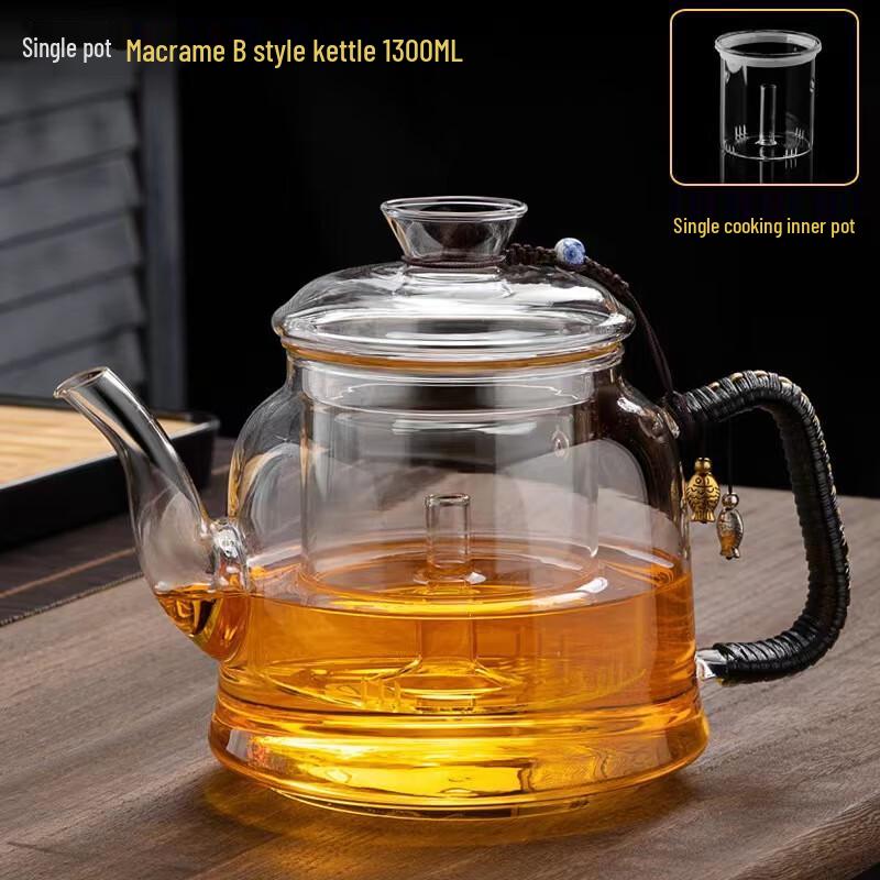 Thickened Glass Steaming & Boiling Teapot