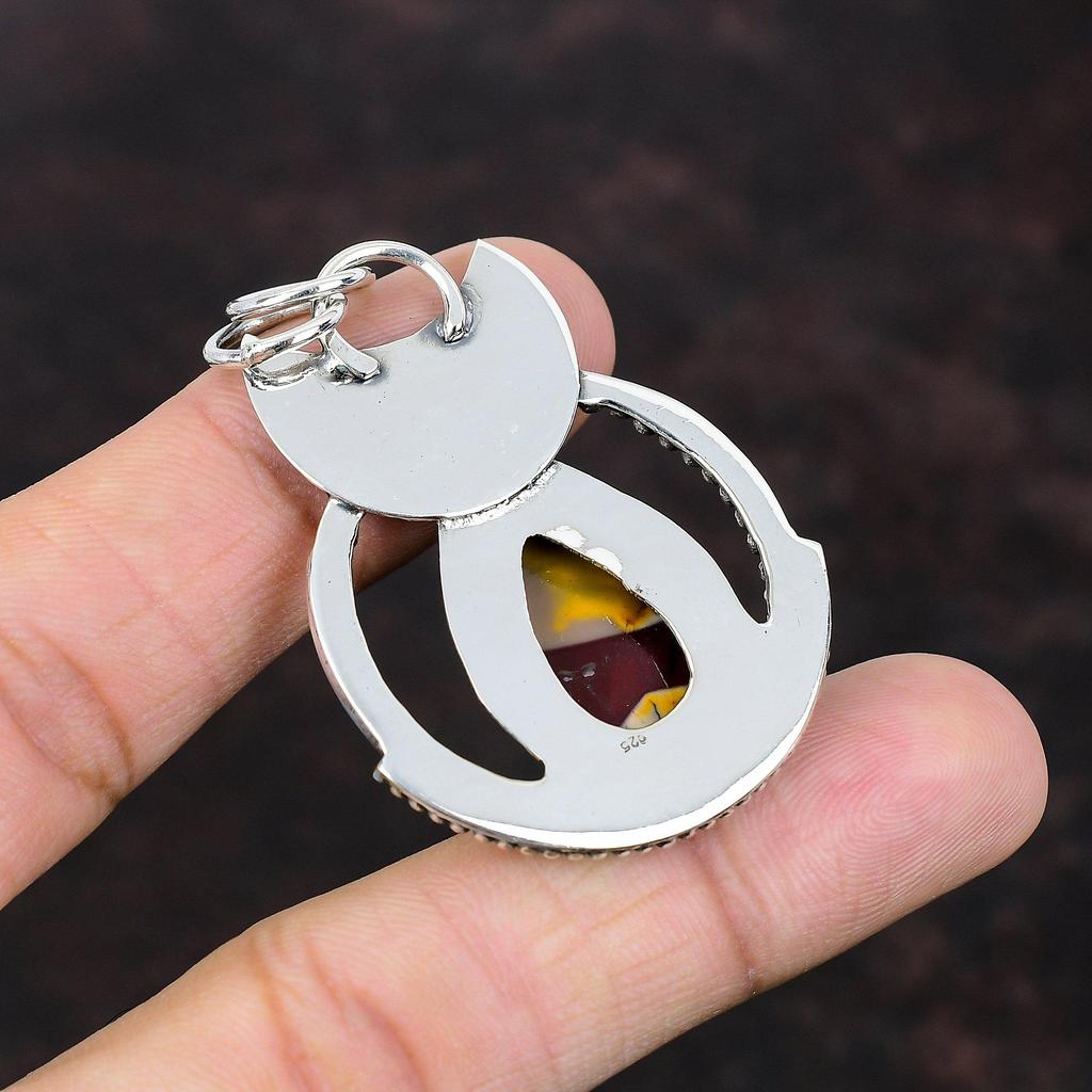 Mookaite Pendant 925 Sterling Silver Pendant Gemstone Handmade Pendant Top Quality Mookaite Jewelry Women's Special Gift Designer Pendant
