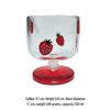 Changqi Strawberry Cherry Painted Glass Beverage Cup Set