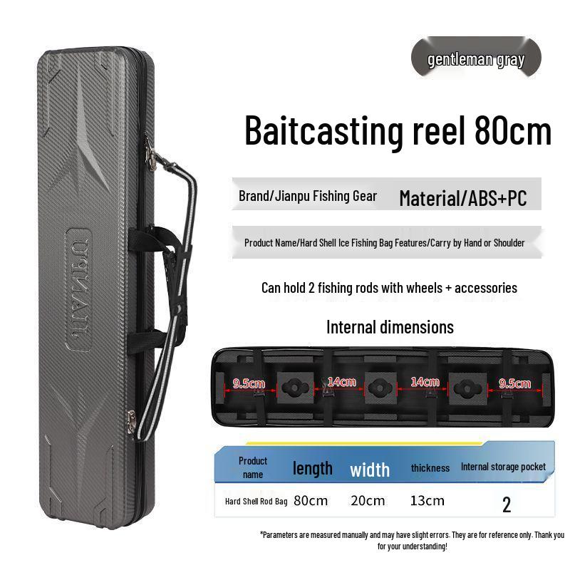 Fish Rod Bag for Raft, Lure, and Sea Fishing - No Disassembly Required, Fits Reel Line Groups, Multiple Models, Winter-Ready Storage.