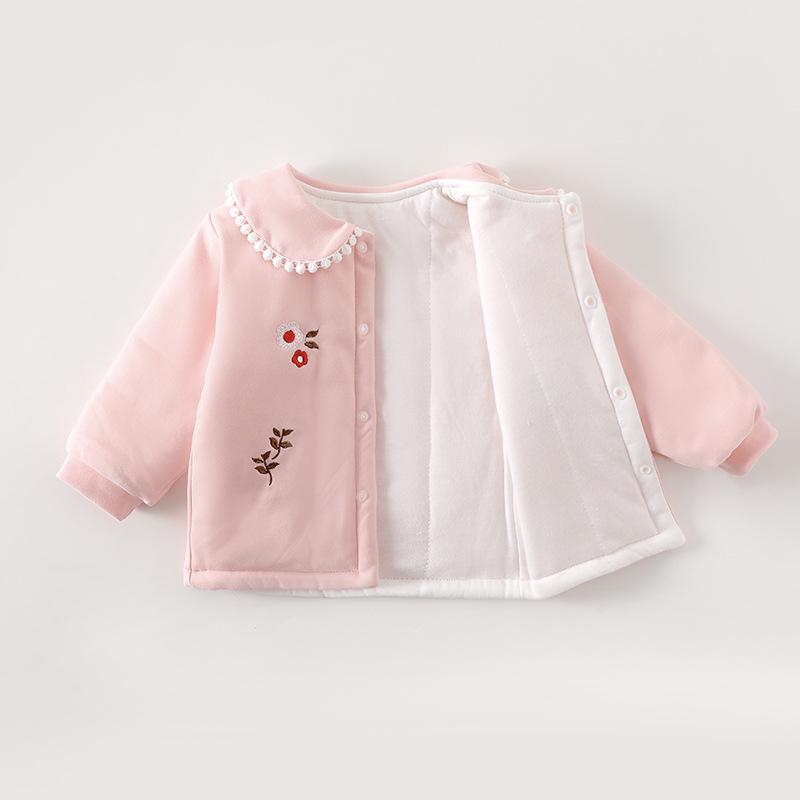 Unisex Baby Winter Cotton Jacket - Thick Padded, Stand Collar, Inner Lining, for Girls & Boys