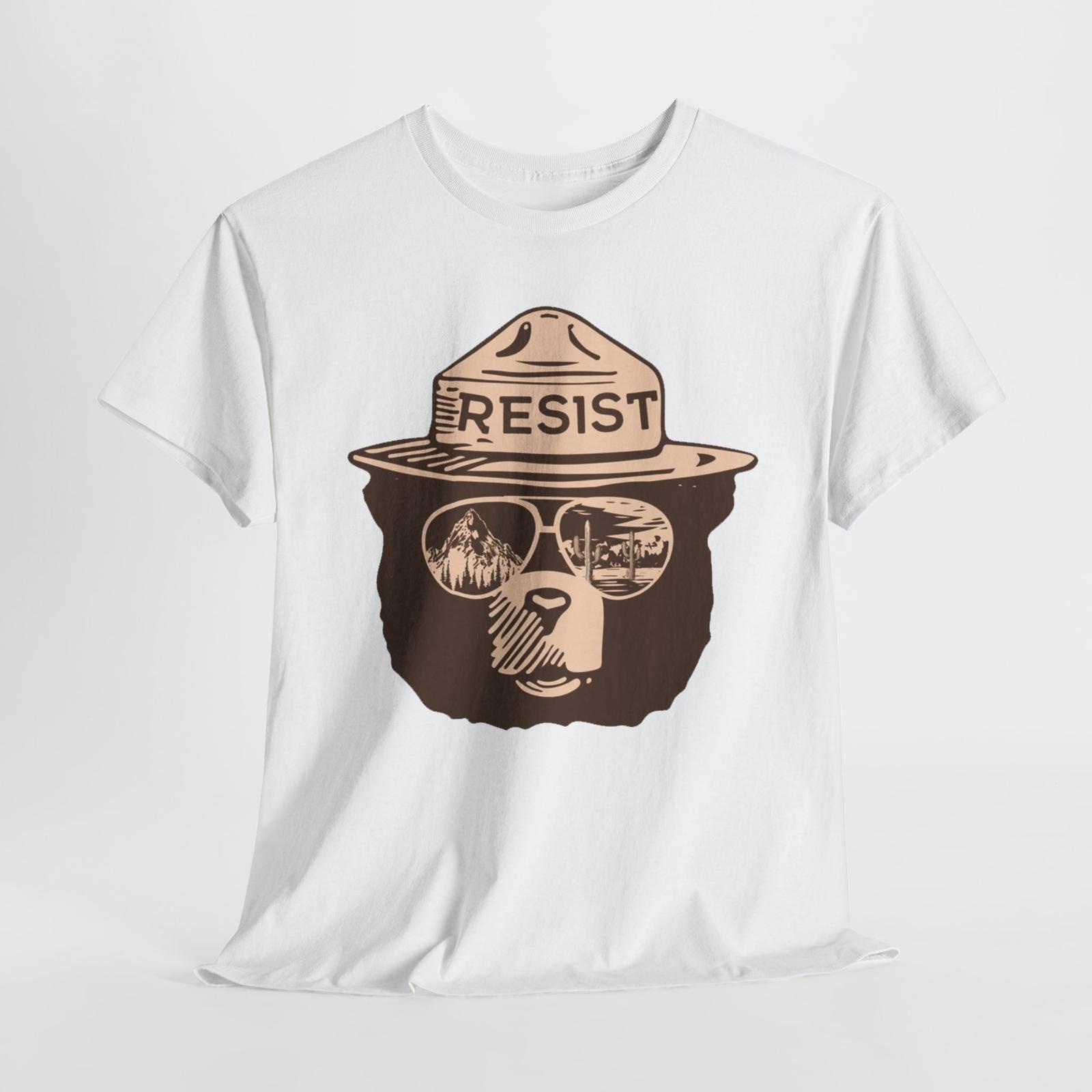 

Anti-Trump Activist Protest T-Shirt Mens Womens Tees Top, Bear, Political Resistance Apparel, Unisex XL