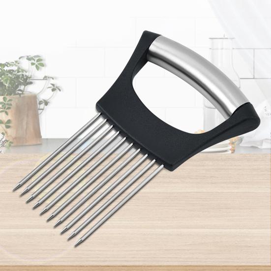 Onion Cutter Holder Universal Vegetable Chopper for Onions Tomatoes Potatoes No-mess Food Prep Tools