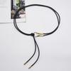 Brown Thin Leather Waist Belt Vintage Smooth Gold Buckle Adjustable for Female Cocktail Party Wear