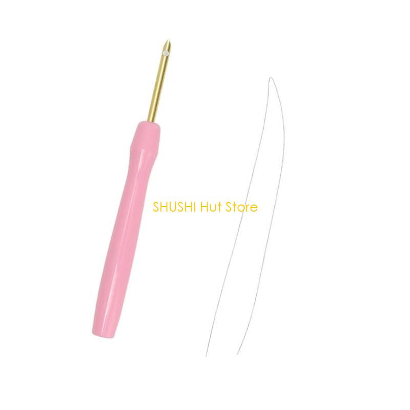 Punching Needle Embroidery Pen with Threader Handle Punching Needle Pen D57B