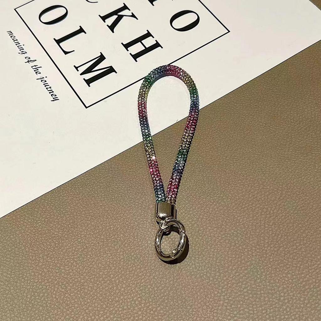 Advanced Colorful Goddess Diamond Phone Lanyard: Anti-Lost Pendant for Cases, Cameras, Water Bottles.