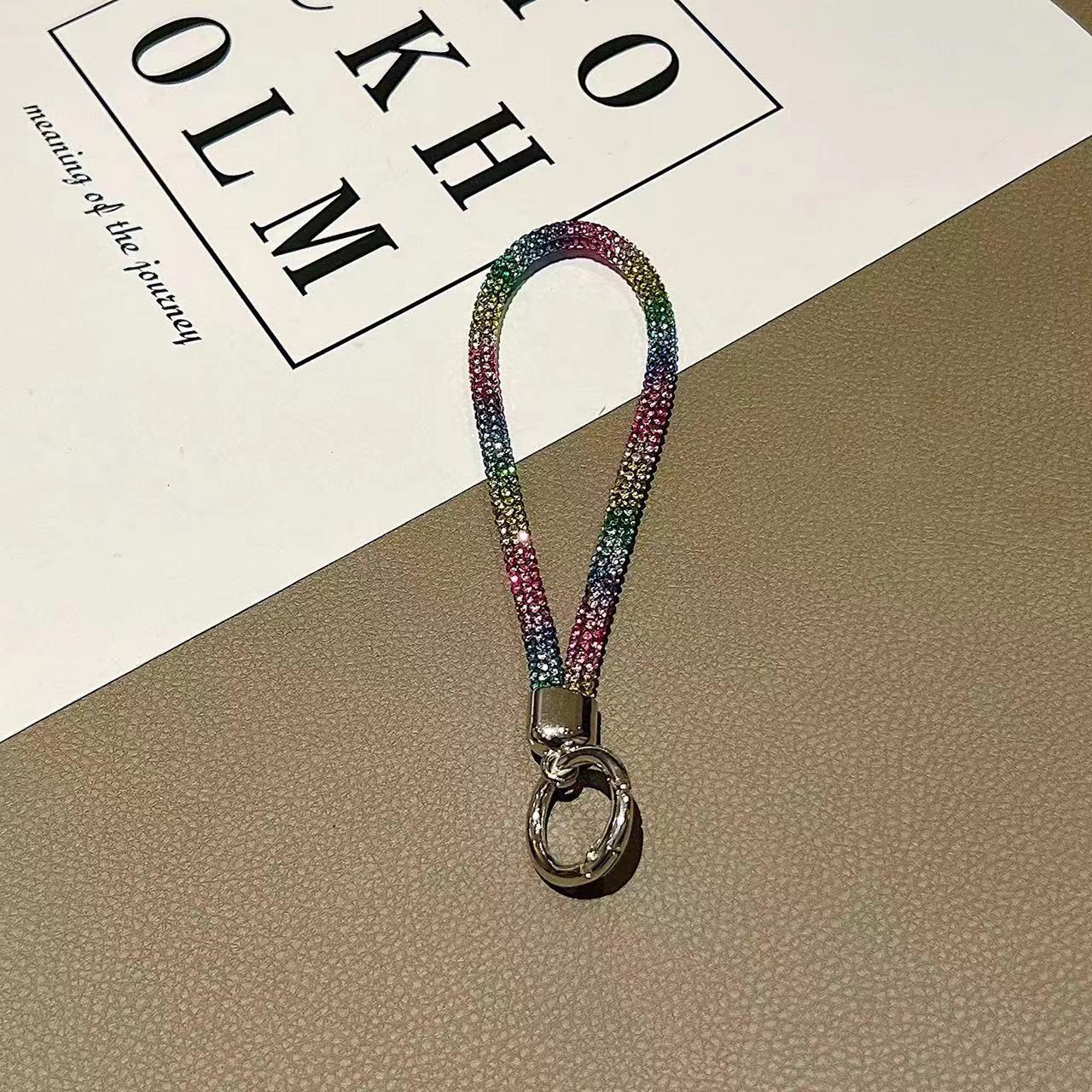 

Advanced Colorful Goddess Diamond Phone Lanyard: Anti-Lost Pendant for Cases, Cameras, Water Bottles.