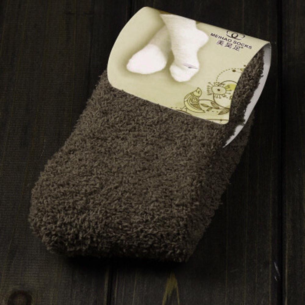 Home Women Girls Soft Bed Floor Socks Warm Winter  Color