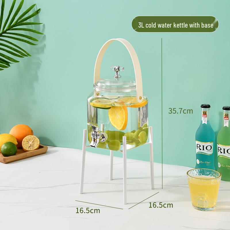 Portable Summer Beverage Dispenser with Spigot - Ideal for Infused Water and Juices