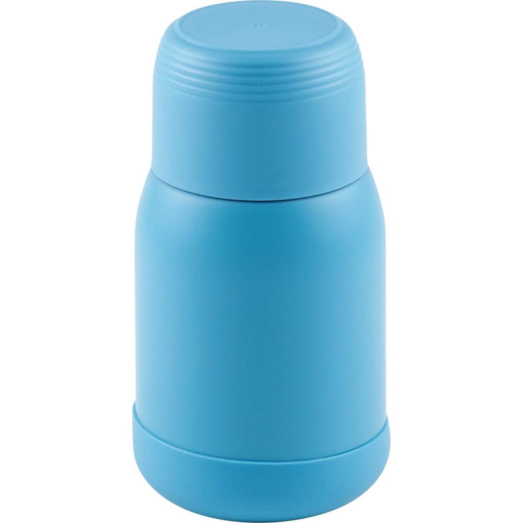 Wahei Freiz Mini Water Bottle, Mug Bottle, Blue, 180ml, 2-Way Bottle with Cup, Direct Drinking, Vacuum Insulated Bottle, Sumini RH-1490