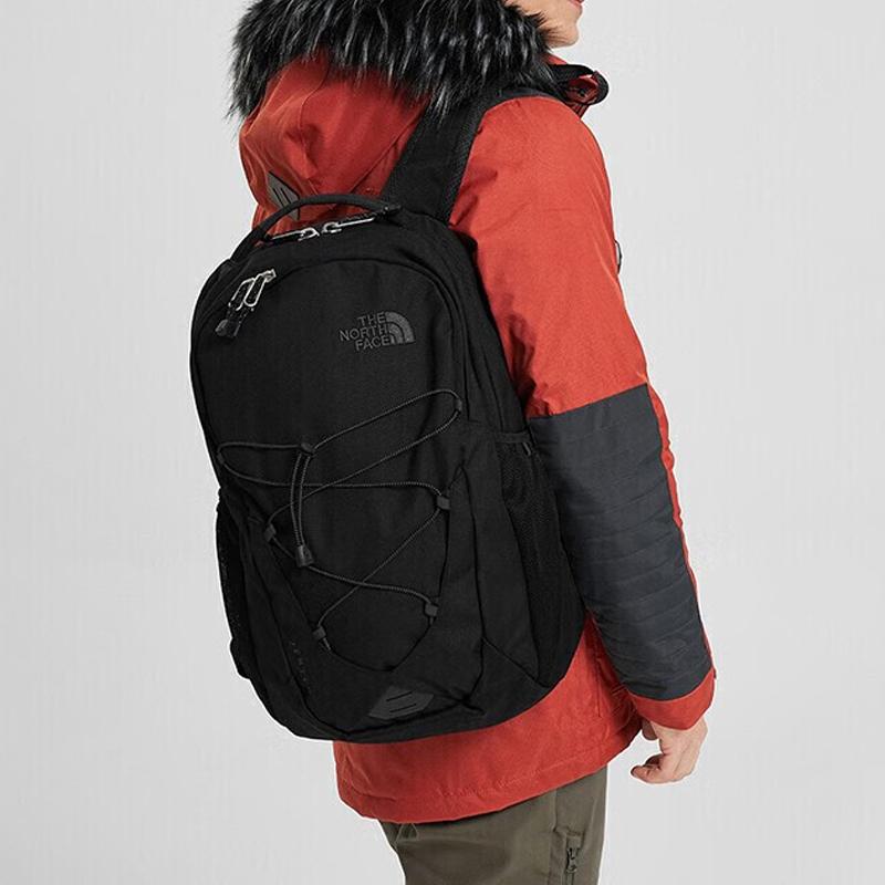The North Face 28L Comfortable Breathable Logo Embroidered Travel Backpack Unisex Backpack Black NF0A3KV7-V7N
