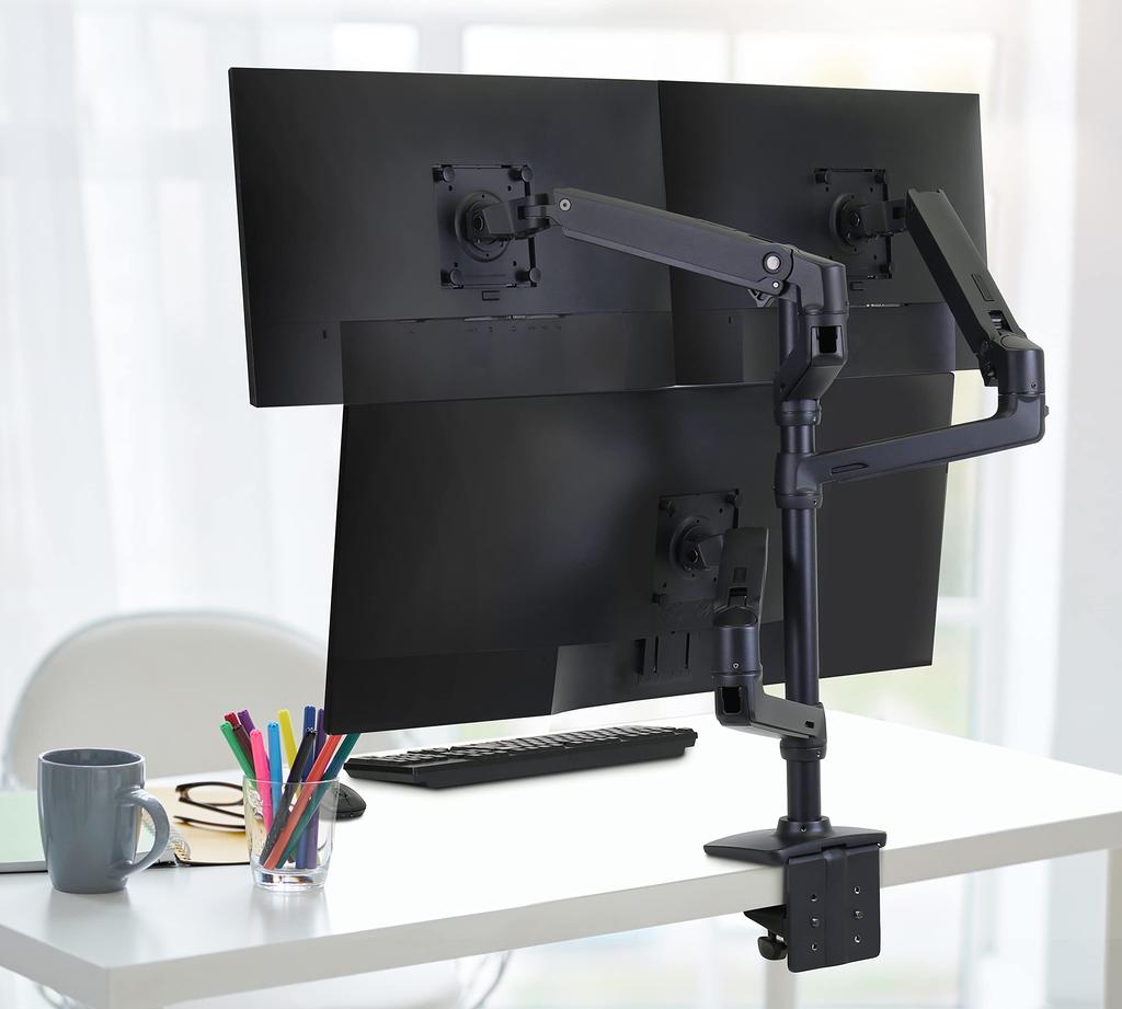 ERGOTRON Další sada barev ramene LX Matná černá 1 monitor Kompatibilní se standardy VESA a 3,2~11,3 kg 98-130-224