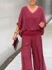 2024 Summer Women's Solid Color Chiffon Set - European & American Fashion
