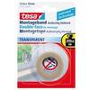Ruban adhésif double transparent - TESA - 1.5 m x 19 mm - Fixation sans clou ni vis