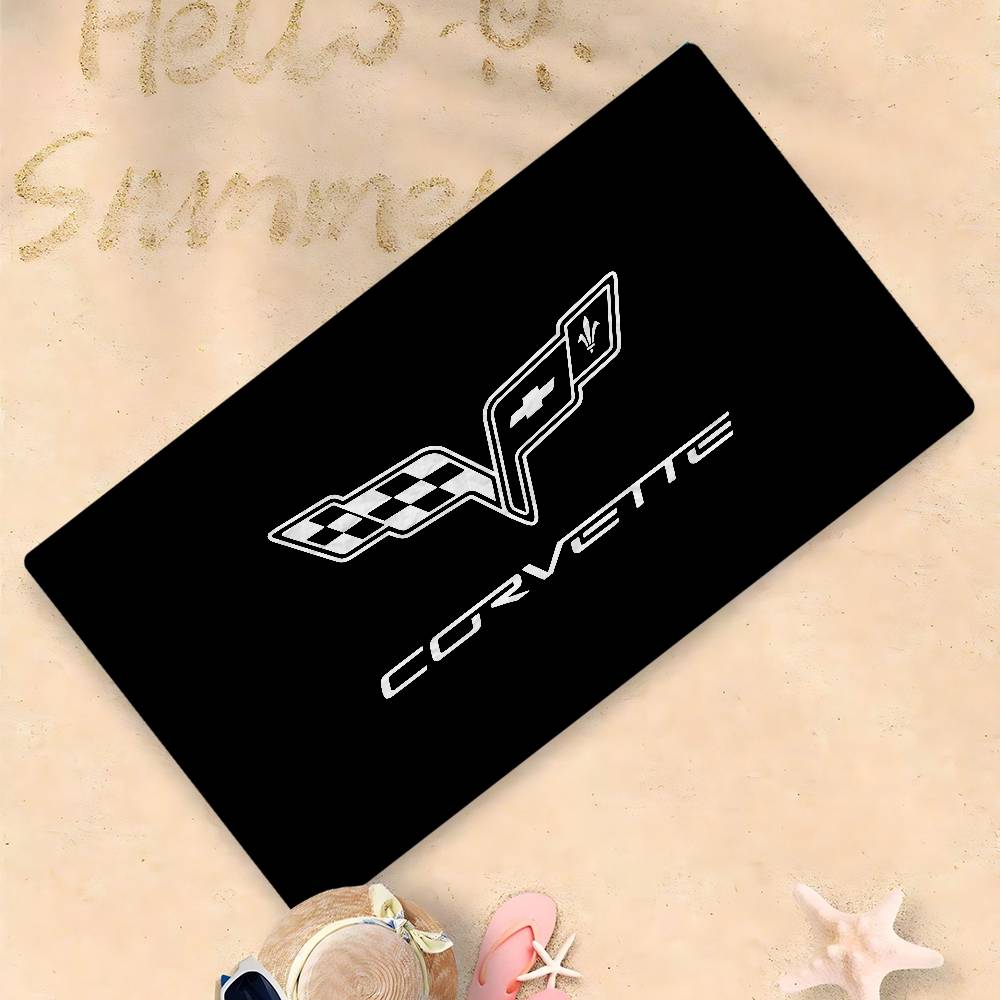 C-Corvettes Anime Beach Swimming Towel Soft Absorbent Washcloth Children's Gifts For Kids Travel Camping Gym