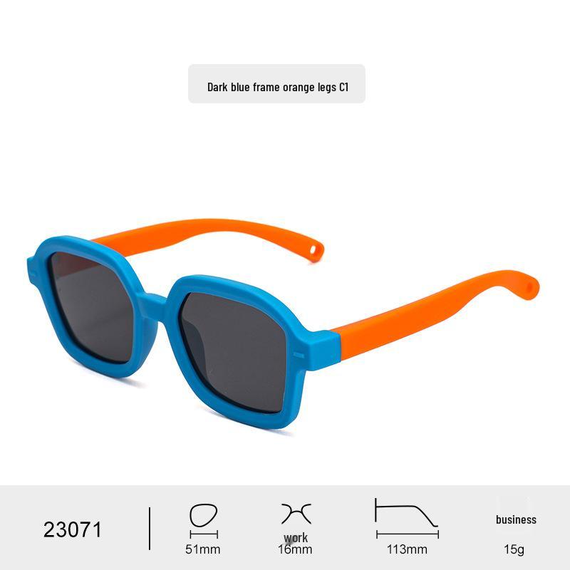 Polarized Silicone Baby Sunglasses Unisex 0-3, UV Protection Toddler/Newborn Glasses.