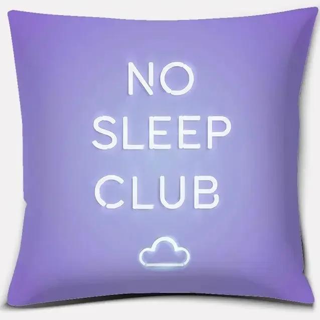 Purple Pattern Pillow Home Office Decoration Bedroom Sofa Car Cushion Cover