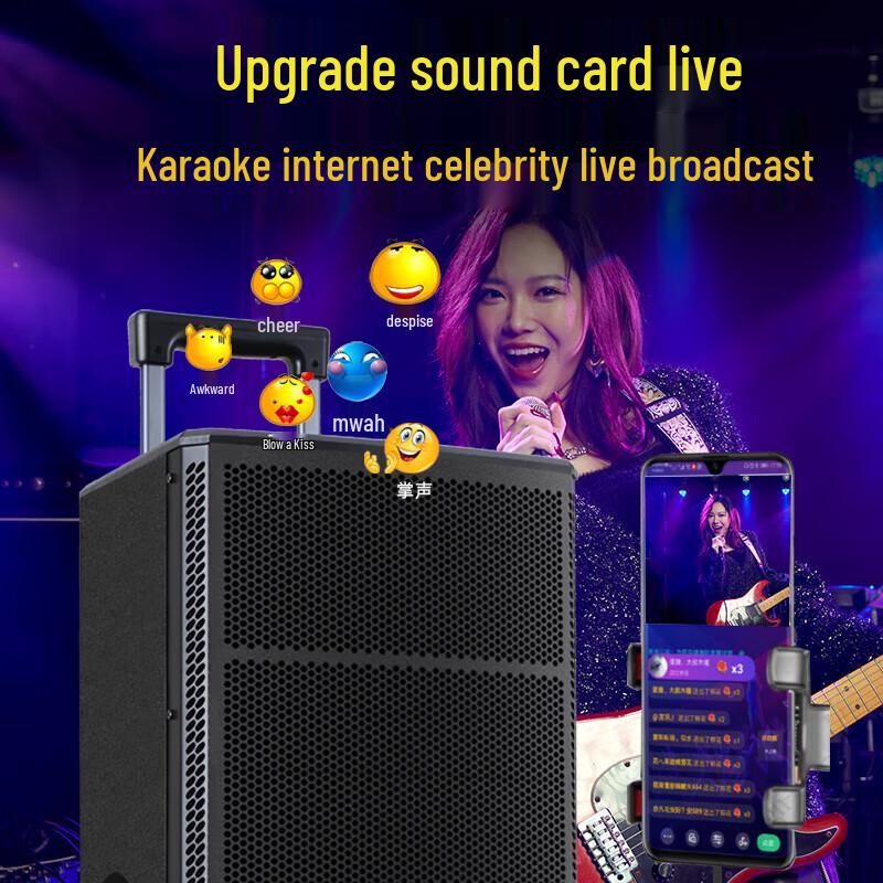 Shanshui 2024 TE12 Outdoor Portable Trolley Speaker