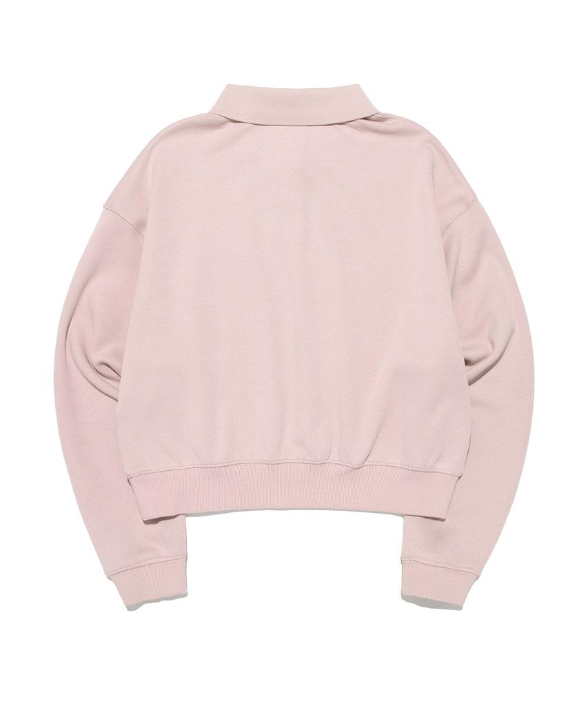 LEE Women'S Union Pique Collar Sweatshirt Pink