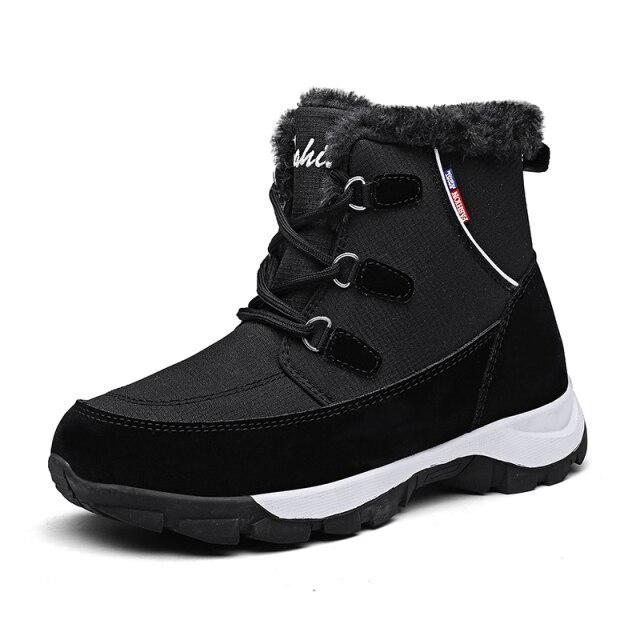 Women Hiking Shoes Mid -Top Waterproof Outdoor Sneaker Men Winter Warm Snow Boots Trail Camping Climbing Sneakers Women