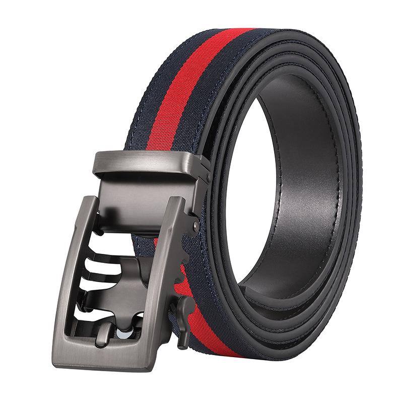 

3,3 см Мужской холщовый ремень Повседневный ремень с автоматической пряжкой для джинсов 140*3.15cm